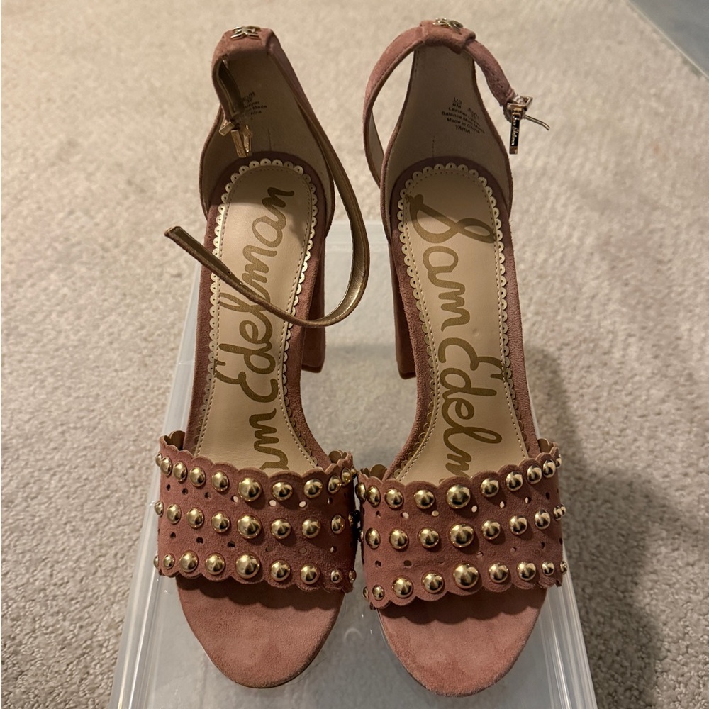 Sam Edelman Women's Pink Studded Heels